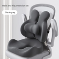 Office Cushion Chair Sitting Waist Support Cushion Seat Backrest Ergonomic Memory Cotton Hemorrhoid Artifact Student Ass Cushion