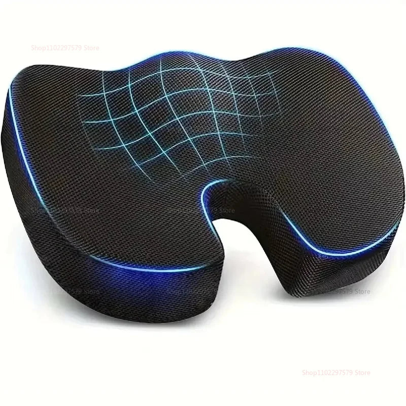Ergonomic Memory Foam Office Chair Cushion Hemorrhoid Support Cushion Sedentary Relief Seat Pad Student Car Seat Cushion